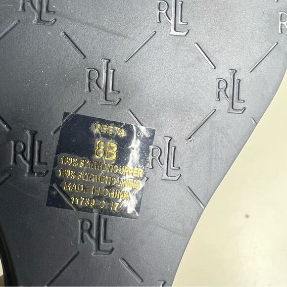 Lauren Ralph Lauren Black T-Shaped Thong Sandals 41 US 10 - Picture 6 of 6